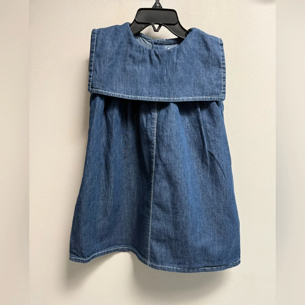1+ in THE FAMILY Baby Dulia Denim Dress - Size 24 months - Picture 10 of 10